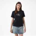 Calvin Klein Hero Classic Monologo Kadın Siyah T-Shirt