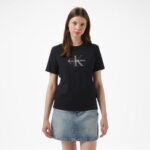 Calvin Klein Hero Classic Monologo Kadın Siyah T-Shirt
