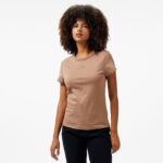 تی شرت قهوه ای زنانه Calvin Klein Slim - تصویر 22