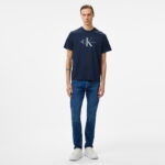 Calvin Klein Jeans Hero Monogram Erkek Lacivert T-Shirt