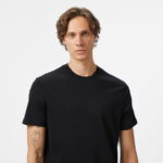 Calvin Klein Supima Chest Crewneck Erkek Siyah T-Shirt