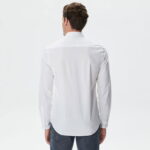 Calvin Klein Stretch Poplin Slim Erkek Beyaz Gömlek