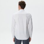 Calvin Klein Stretch Poplin Slim Erkek Beyaz Gömlek