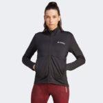 adidas Terrex Multi Light Fleece Full Zip Kadın Siyah Antrenman Üstü