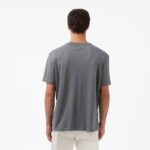Calvin Klein Supima Chest Crewneck Erkek Gri T-Shirt
