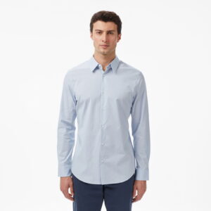 Calvin Klein Solid Stretch Slim Erkek Gri Gömlek