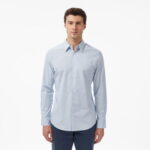 Calvin Klein Solid Stretch Slim Erkek Gri Gömlek