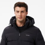 Calvin Klein Quilted Bonded Channel Erkek Siyah Mont