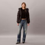 Calvin Klein Mid Down Kadın Siyah Ceket