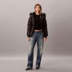 Calvin Klein Mid Down Kadın Siyah Ceket