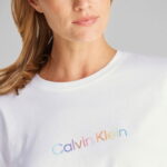 Calvin Klein Cotton Boxy Crop Pride Kadın Beyaz T-Shirt