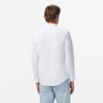 Calvin Klein Solid Stretch Slim Erkek Beyaz Gömlek