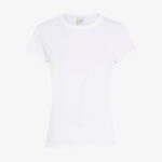 Calvin Klein Satin Slim Kadın Beyaz T-Shirt
