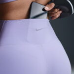Nike One Dri-Fit 7/8 Kadın Mor Tayt