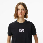 Calvin Klein Archive Logo Jersey Classic Kadın Siyah T-Shirt