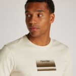 Calvin Klein Gradient Logo Erkek Gri T-Shirt