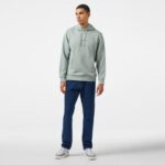 Calvin Klein Jeans Grid Monogram Erkek Gri Hoodie