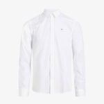 Calvin Klein Stretch Poplin Slim Erkek Beyaz Gömlek