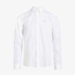 Calvin Klein Stretch Poplin Slim Erkek Beyaz Gömlek