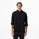 Calvin Klein Solid Oxford Classic Erkek Siyah Gömlek