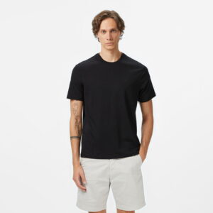 Calvin Klein Supima Chest Crewneck Erkek Siyah T-Shirt