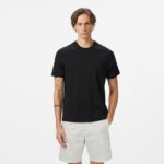 Calvin Klein Supima Chest Crewneck Erkek Siyah T-Shirt