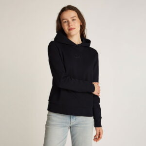 Calvin Klein Satin Regular Kadın Siyah Sweatshirt