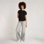 Calvin Klein Slim Kadın Siyah T-Shirt