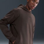 Nike Pro Dri-Fit Midlayer Erkek Kahverengi Sweatshirt