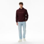 Calvin Klein Standard Logo Terry Erkek Kırmızı Sweatshirt