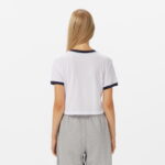 Calvin Klein Drapey Jersey Crop Kadın Beyaz T-Shirt