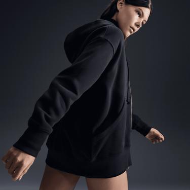 E4Dd17E6-63Fd-4538-9567-C1D1Ad440F0E_Size375_Croptop Nike Sportswear Phoenix Fleece Oversize Hoodie Kadın Siyah Eşofman Üstü
