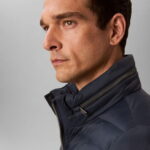 Calvin Klein Nylon Hooded Puffer Erkek Mavi Ceket