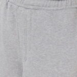 Calvin Klein A French Terry Badge Logo Kadın Gri Şort