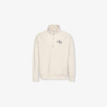 Calvin Klein Premium Terry Micro Monologo Erkek Beyaz Sweatshirt