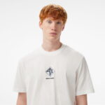 Armani Exchange Erkek Beyaz Bisiklet Yaka T-Shirt