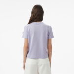 Calvin Klein Floed Logo Kadın Mor T-Shirt