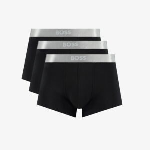 Boss Trunk 3P Metallic Erkek Siyah Boxer