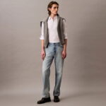 Calvin Klein Solid Stretch Slim Erkek Beyaz Gömlek