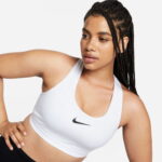 Nike Dri-FIT Swoosh High Support Kadın Beyaz Bra