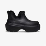 چکمه شورت Crocs Stomp با آستر یونیسکس سیاه لباس - تصویر 18