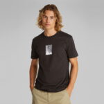 Calvin Klein Brush Stroke Graphic Erkek Siyah T-Shirt