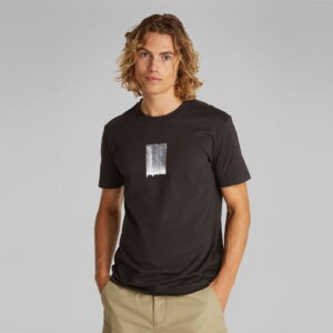 Calvin Klein Brush Stroke Graphic Erkek Siyah T-Shirt