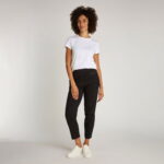Calvin Klein Satin Slim Kadın Beyaz T-Shirt