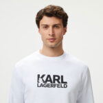 Karl Lagerfeld Erkek Beyaz Sweatshirt